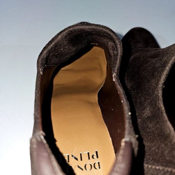 Donald Pliner Tanah Bootie Womens 9.5 Brown Stretch Suede Shootie Fall Wedge - Picture 10 of 14